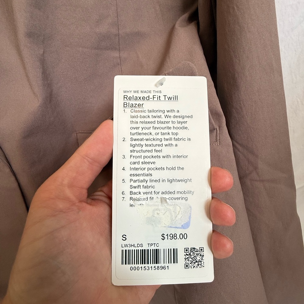 Lululemon Relaxed-fit Twill Blazer, S, NWT - Picture 7 of 11